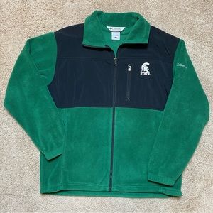Columbia Michigan State University Spartans Full Zip Fleece